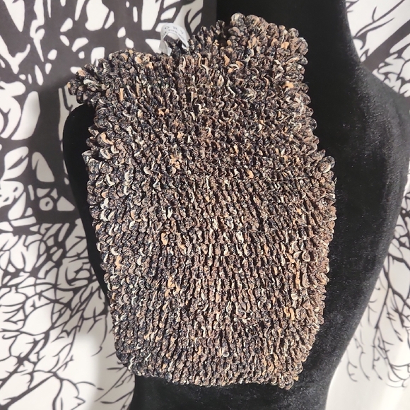 Y2K Green Earthy Stretchy Sleeveless Crop Top Popcorn Shirt - Picture 5 of 5